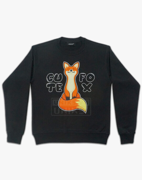 Áo Sweater Nữ Nam UNIKS® Cute Fox Pip n Lip